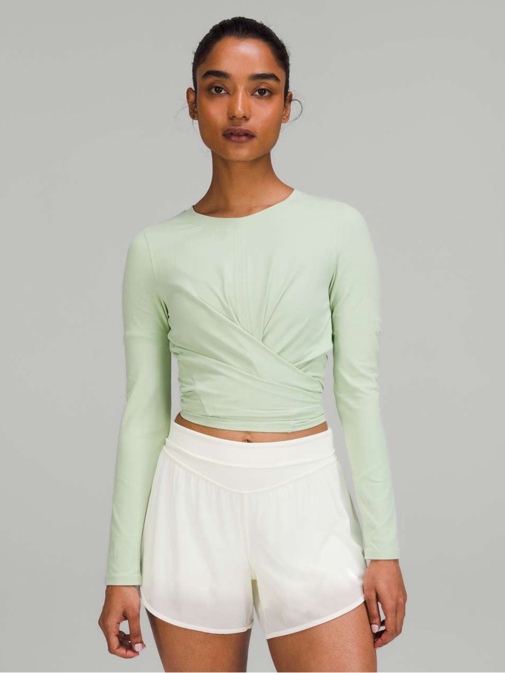 Lululemon Time to Restore Nulu Long Sleeve Shirt Creamy Mint Size 4